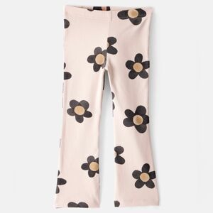 ⭐️⭐️5/$15. Carter's Kids Tan Floral Print Flared Leggings